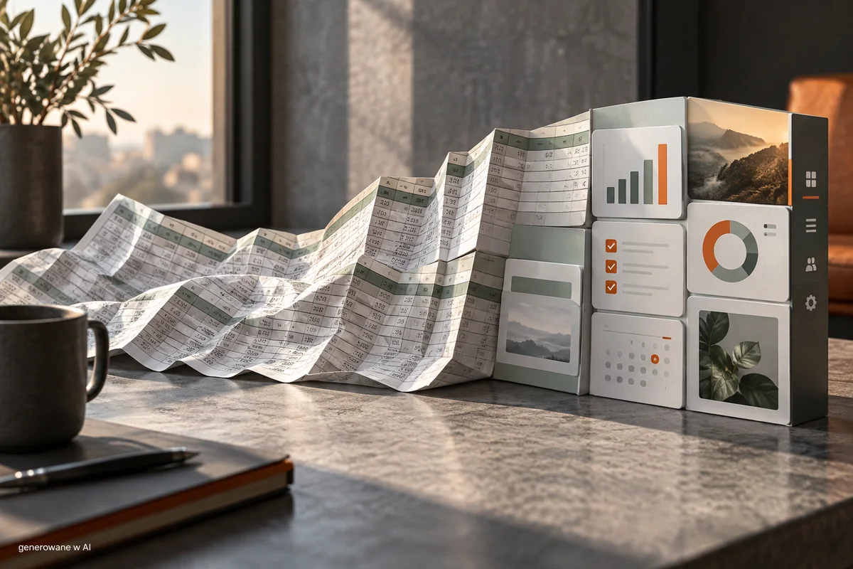 Kiedy Excel przestaje wystarczać do obsługi zleceń? - ilustracja AI
