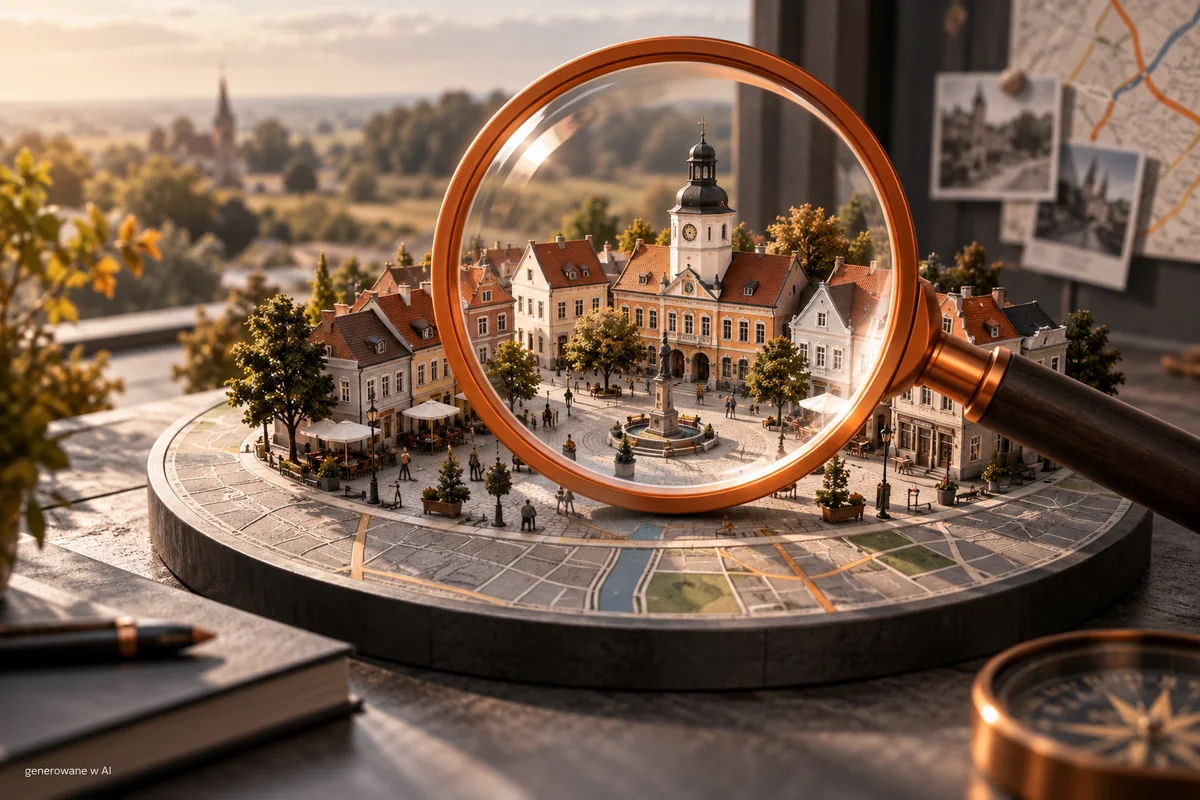 Pozycjonowanie Nowy Tomyśl - lokalne SEO dla firm z okolicy - ilustracja AI
