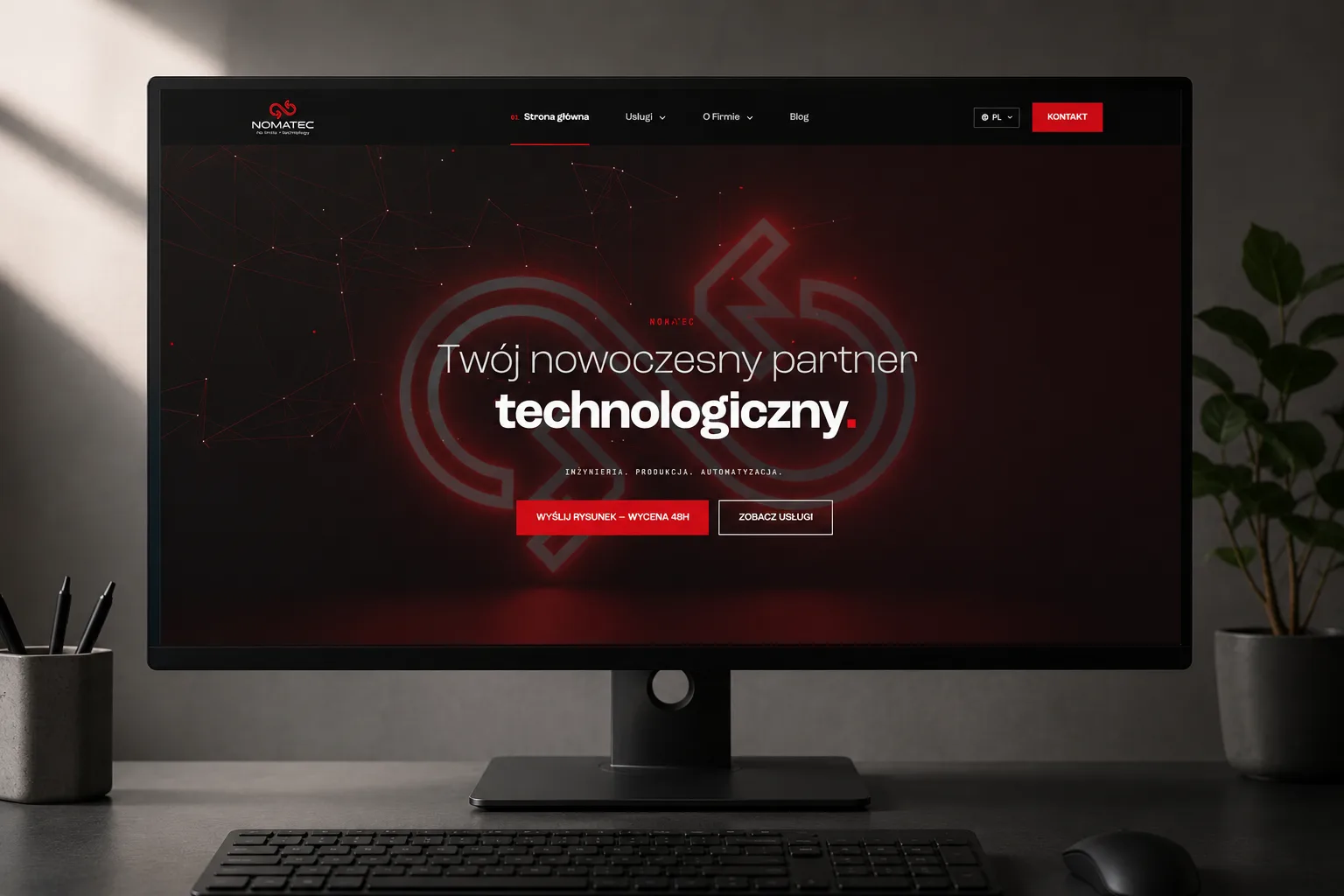 Nomatec.pl - strona WWW, branding i CRM