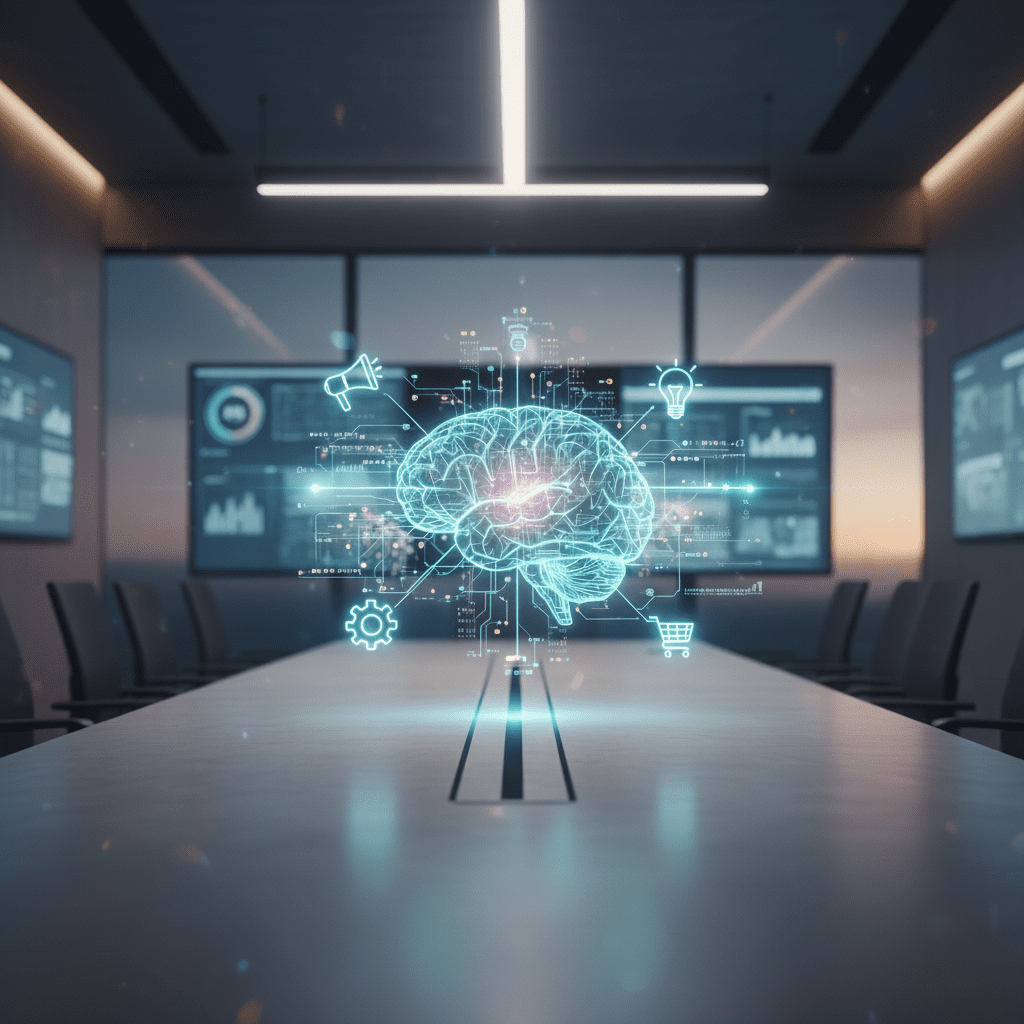 Wizualizacja sztucznej inteligencji w biurze