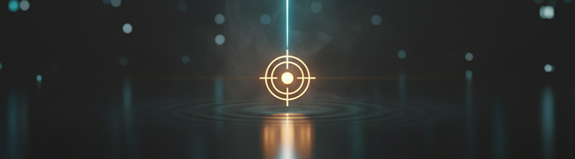 Cel w świetle na wodzie