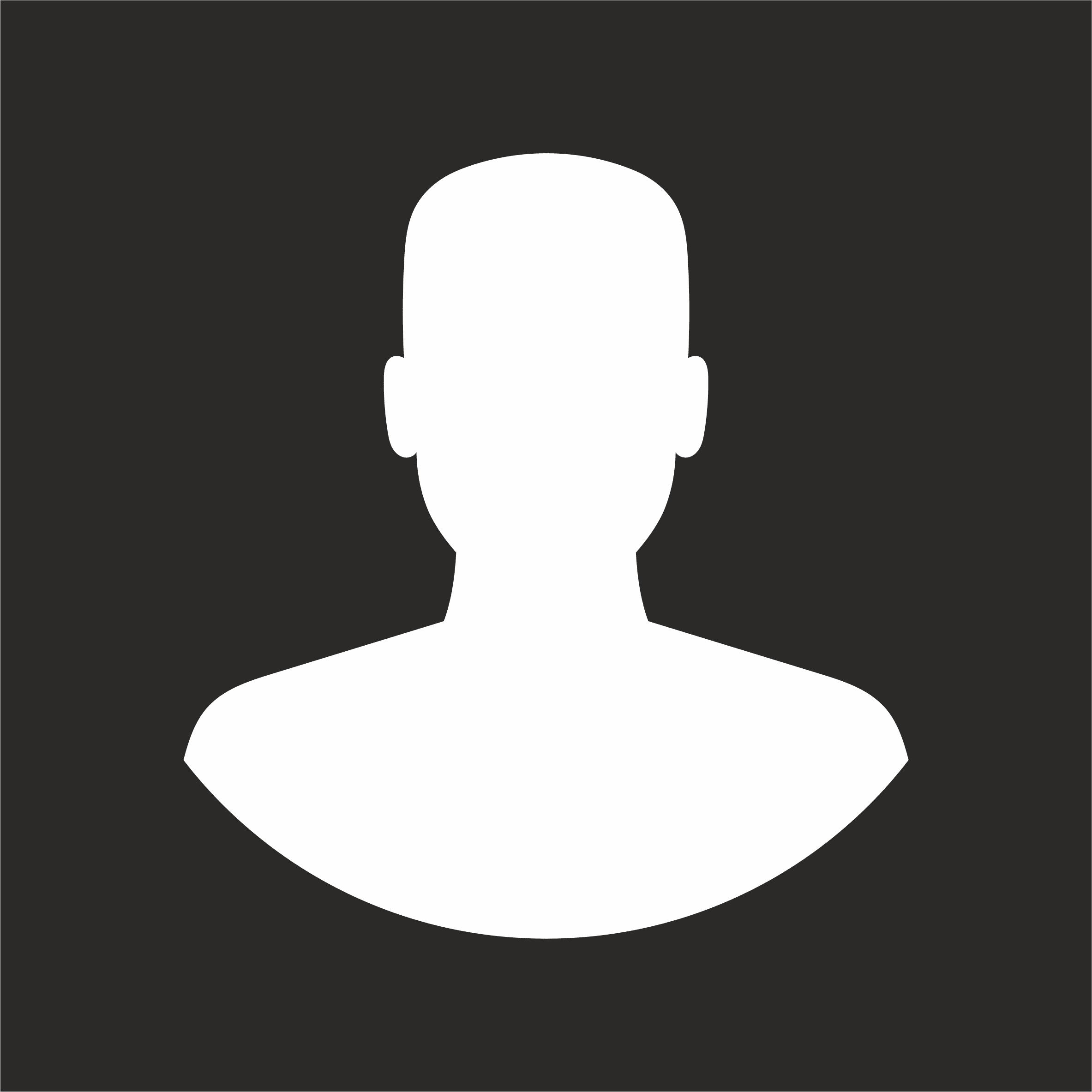 Prosta sylwetka osoby na czarnym tle