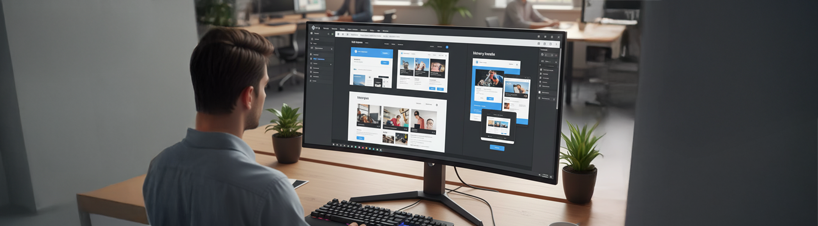 Osoba pracująca przy komputerze