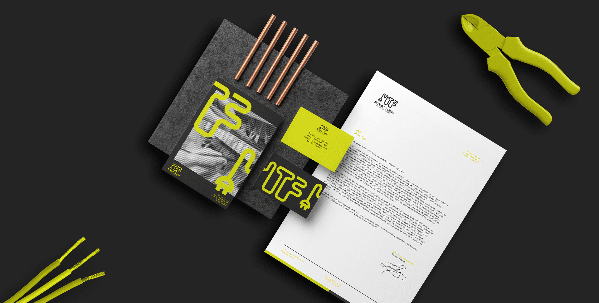 Nowoczesny zestaw materiałów biurowych