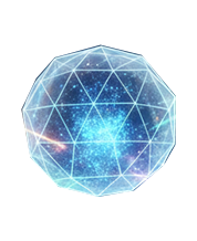 Przezroczysta kula z gwiazdami