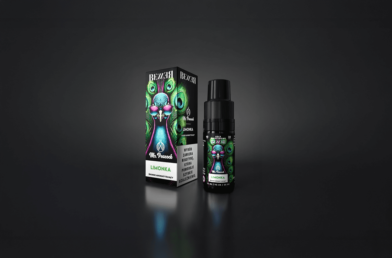 Butelka z zielonymi oczami.