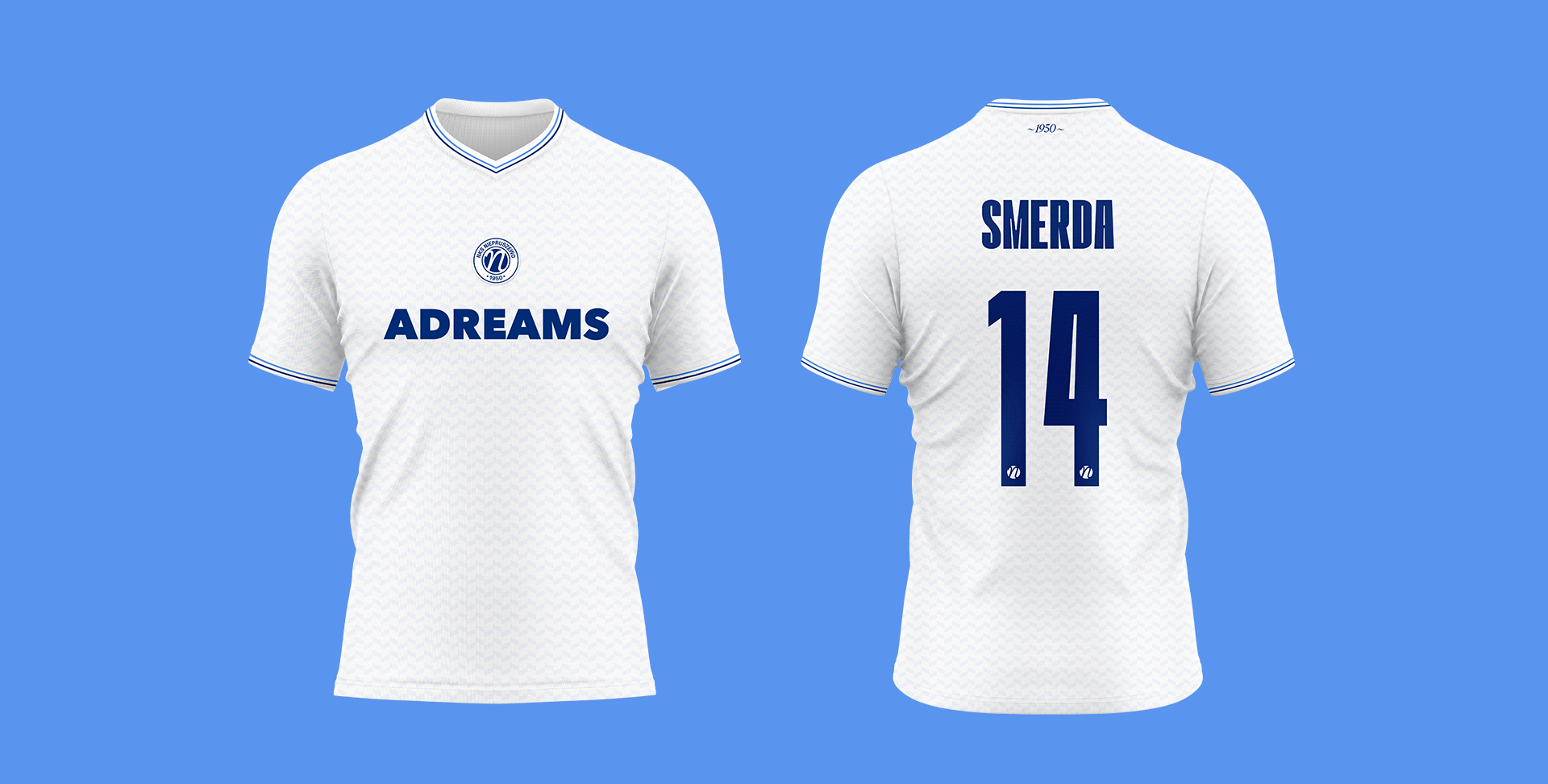 Biała koszulka z numerem 14