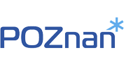 Logo miasta Poznań w niebieskim