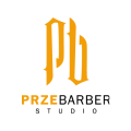 Logo studia barberskiego PrzeBarber