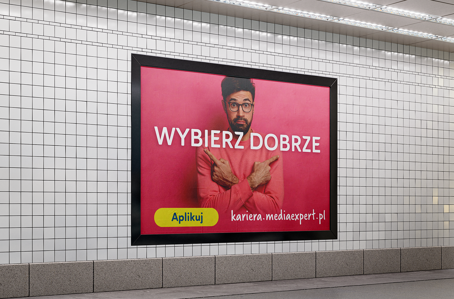 Reklama z hasłem wyboru kariery.