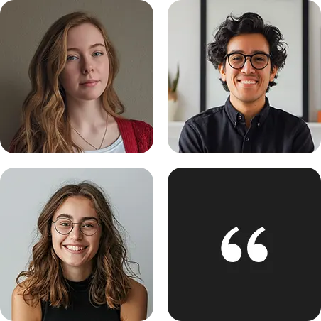 Cztery osoby w różnych pozach.