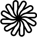 Prosta czarna ikona kształtu