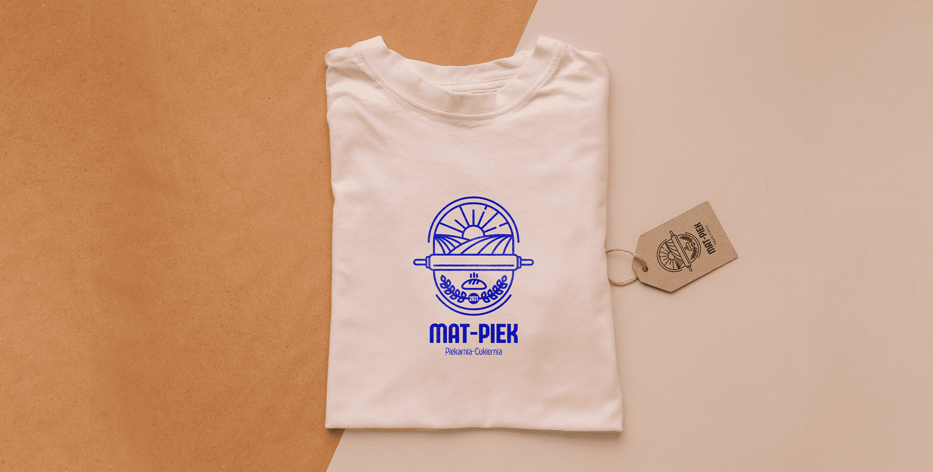 Koszulka z logo piekarni Mat-Piek