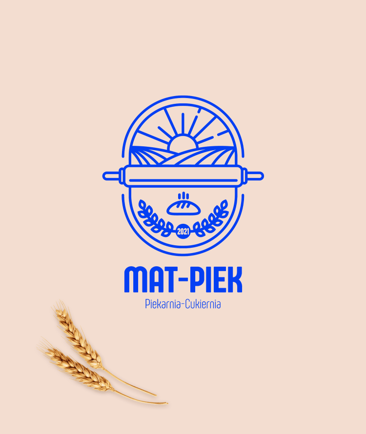 Logo piekarni z symbolem zboża